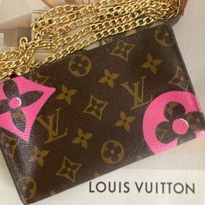 Authentic Louis Vuitton PM bucket cosmetic pouch crossbody bag customized